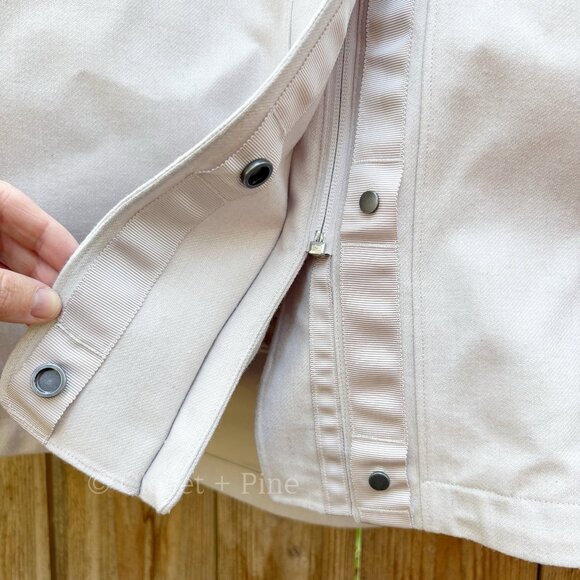 Lululemon Roam Far Wool 3-in-1‎ Jacket Size 8 Heathered Light Chrome - Picture 7 of 17